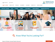 Tablet Screenshot of fcps.edu